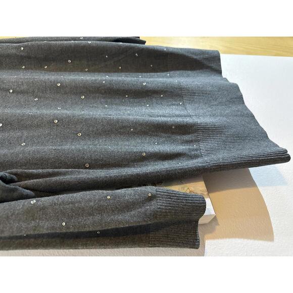 White House Black Market Heather Studded  Sweater - Size L - Picture 4 of 9